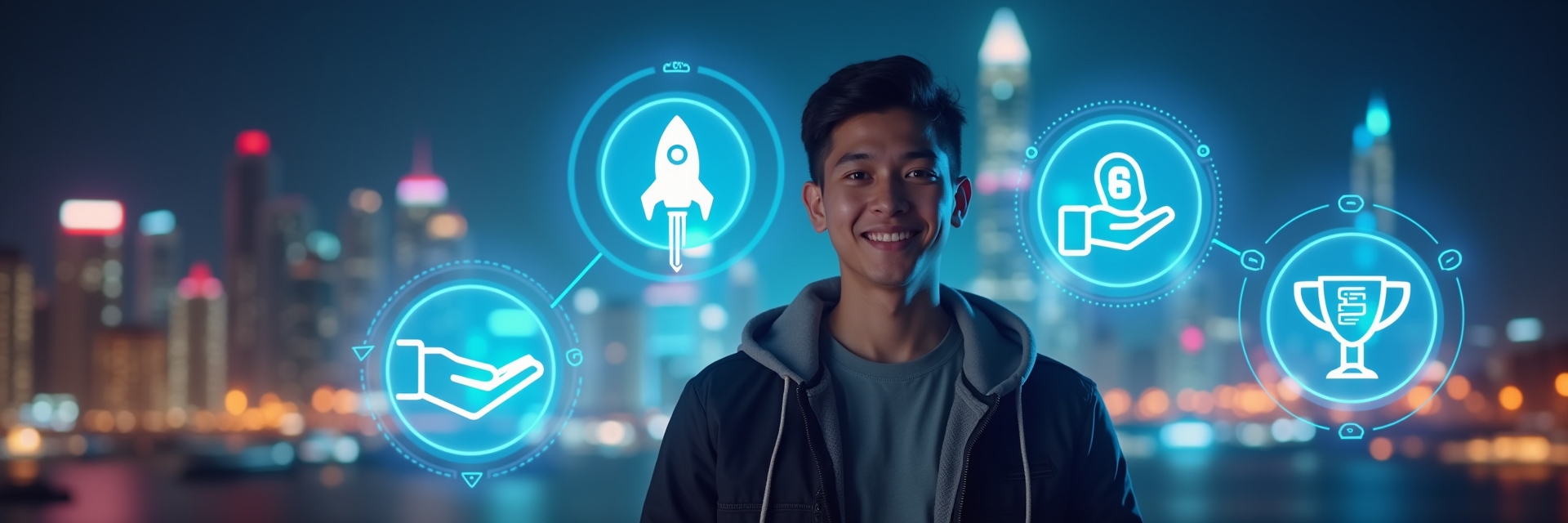 Flux_Dev_A_confident_young_founder_stands_in_front_of_a_glowin_0